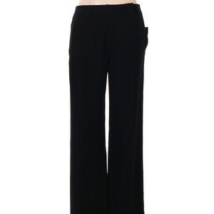 NWT DKNY Black Polyester Crepe Dress Trousers Size 14 MSRP $248